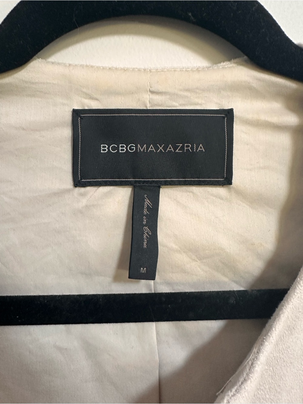 BCBGMaxAzria Light Beige Suede Fringe Jacket and Skirt Set - Picture 4 of 9
